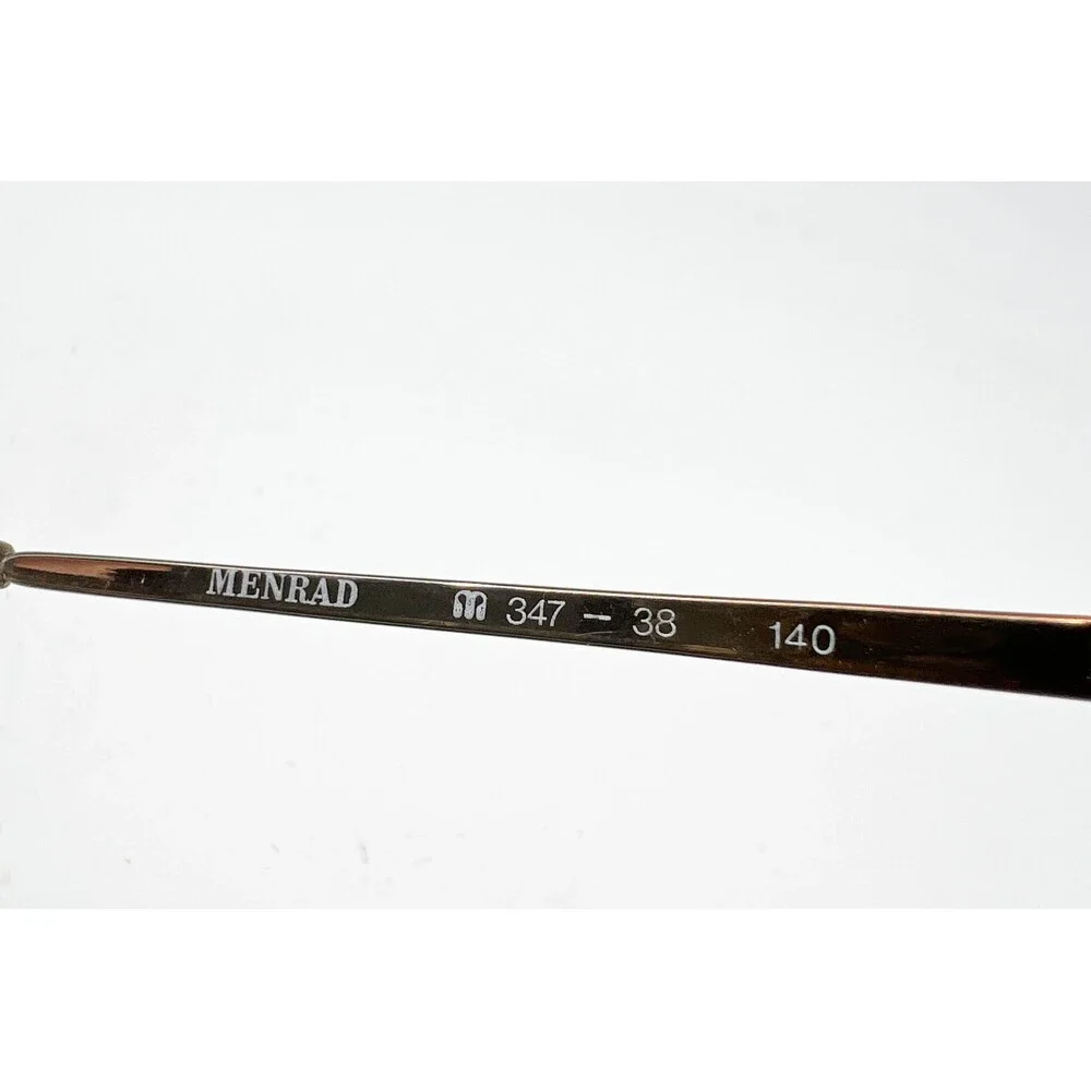 Menrad Eyeglass Frames Women Brown Gold Aviator 347-38 54-16-140